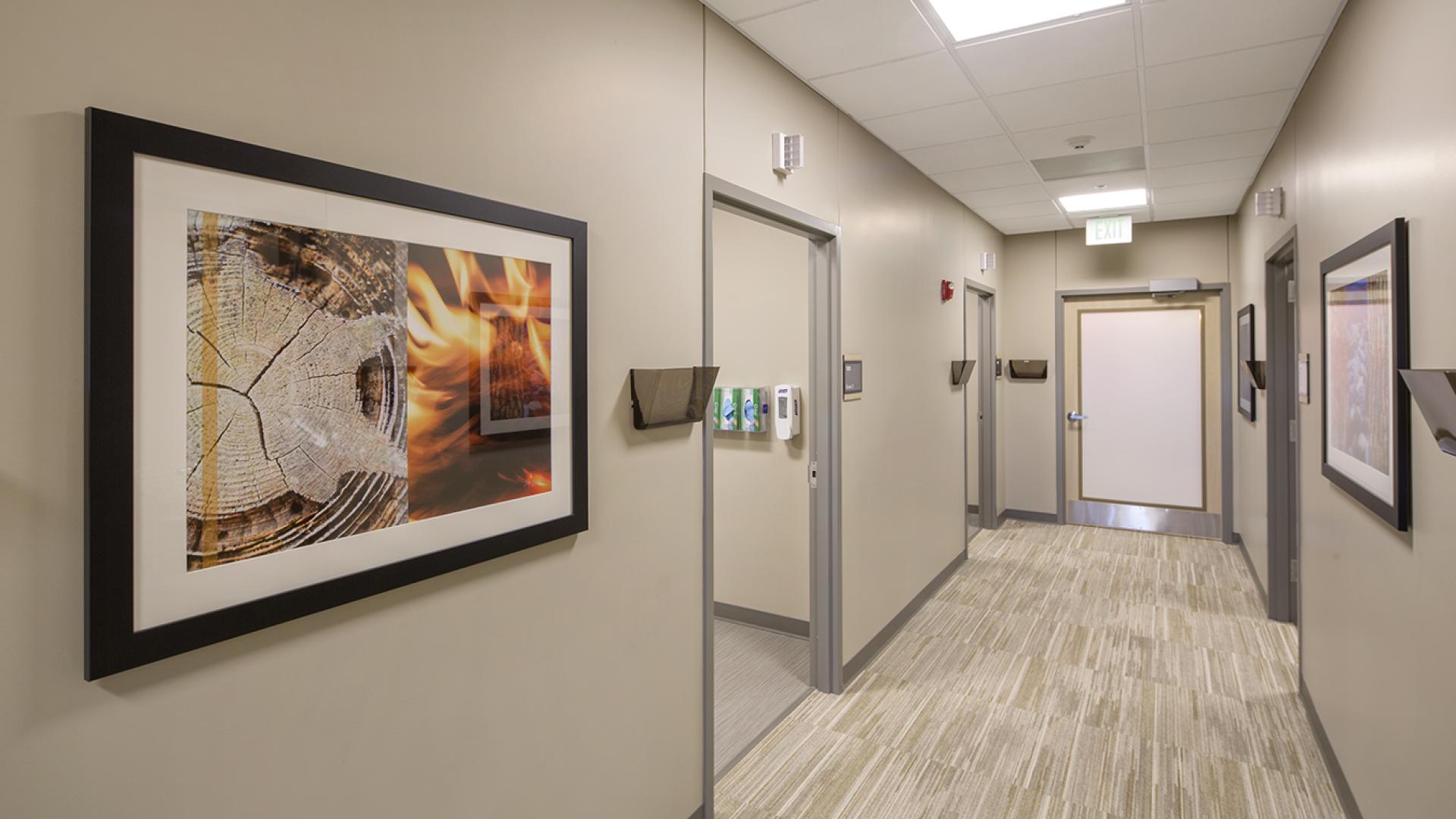 Outpatient Hallway rooms